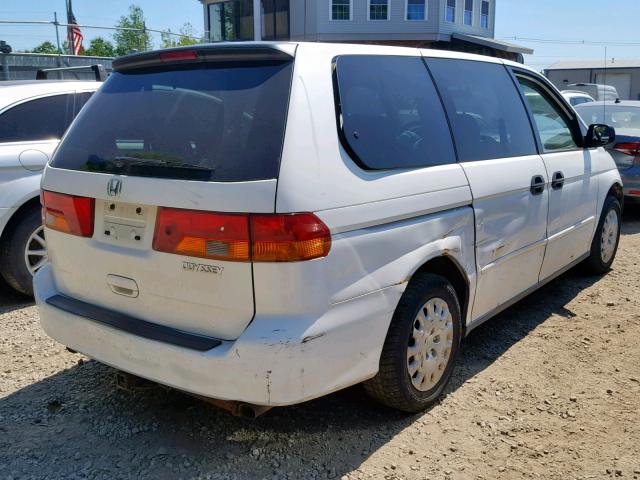 5FNRL18563B007903 - 2003 HONDA ODYSSEY LX WHITE photo 4