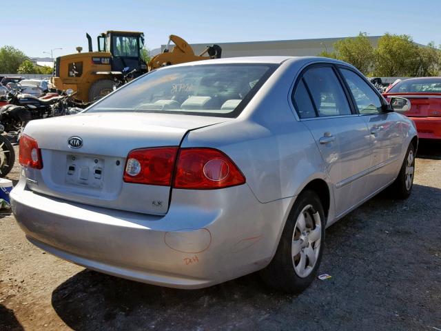 KNAGE123385194743 - 2008 KIA OPTIMA GRAY photo 4