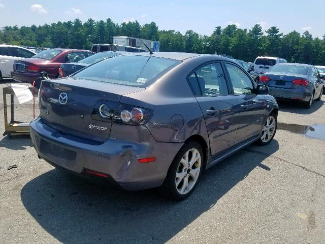 JM1BK324781859130 - 2008 MAZDA 3 S GRAY photo 4