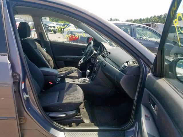 JM1BK324781859130 - 2008 MAZDA 3 S GRAY photo 5