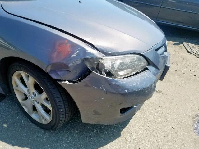 JM1BK324781859130 - 2008 MAZDA 3 S GRAY photo 9