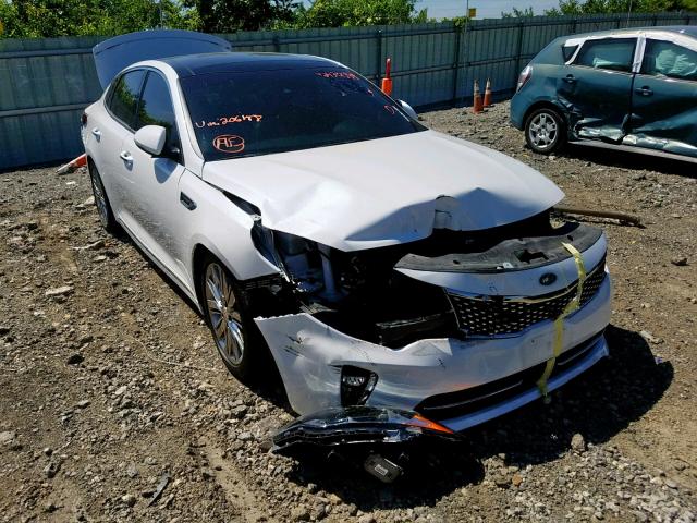 5XXGV4L23JG206188 - 2018 KIA OPTIMA SXL WHITE photo 1