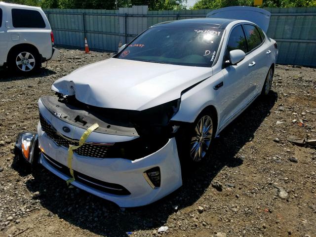 5XXGV4L23JG206188 - 2018 KIA OPTIMA SXL WHITE photo 2