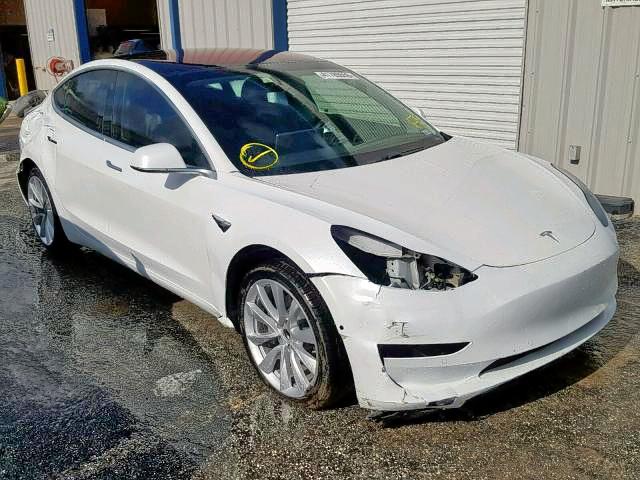 5YJ3E1EA1JF006527 - 2018 TESLA MODEL 3 WHITE photo 1