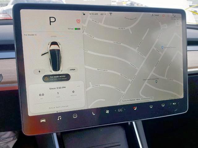 5YJ3E1EA1JF006527 - 2018 TESLA MODEL 3 WHITE photo 9