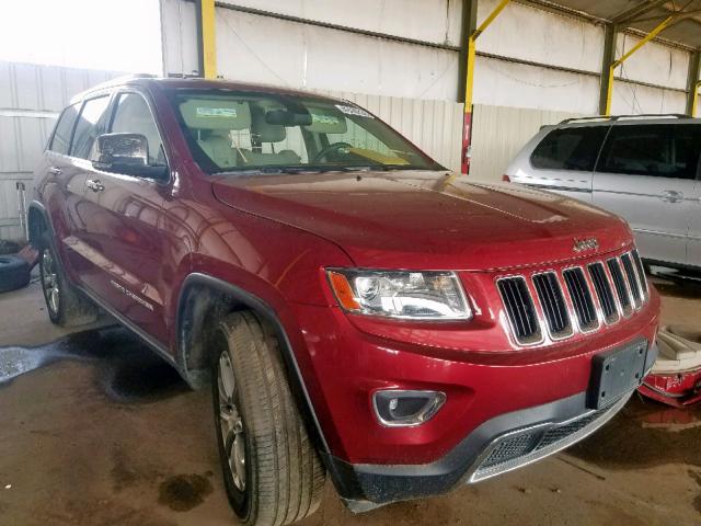 1C4RJEBM0EC388600 - 2014 JEEP GRAND CHER RED photo 1