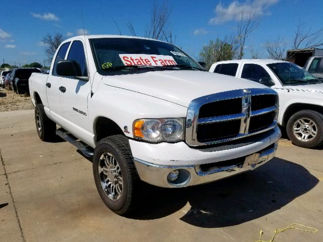 3D7KU28693G728424 - 2003 DODGE RAM 2500 S WHITE photo 1