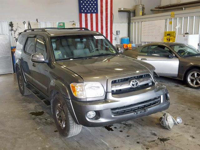 5TDBT48A37S292433 - 2007 TOYOTA SEQUOIA LI GRAY photo 1