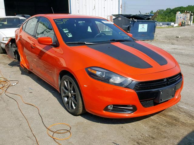 1C3CDFBB3FD422448 - 2015 DODGE DART SXT ORANGE photo 1