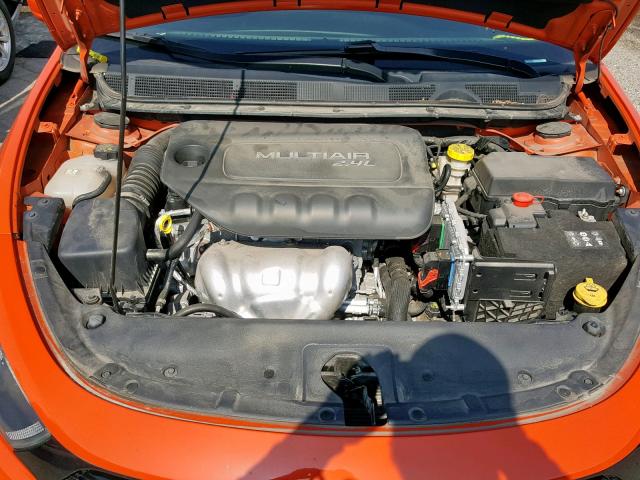 1C3CDFBB3FD422448 - 2015 DODGE DART SXT ORANGE photo 7