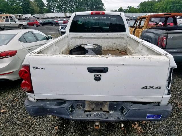 3D7KS26T29G563548 - 2009 DODGE RAM 2500 WHITE photo 6