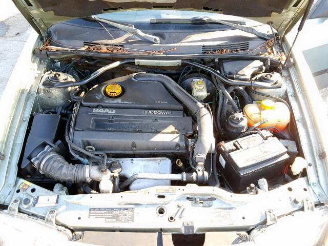 YS3DF78K627015734 - 2002 SAAB 9-3 SE GREEN photo 7