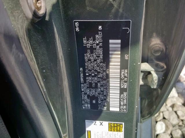 JTLKT324564044776 - 2006 TOYOTA SCION XB მწვანე ფოტო 10