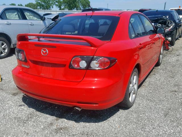 1YVHP84C065M50769 - 2006 MAZDA 6 I RED photo 4