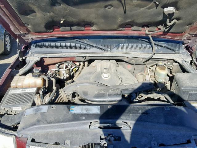 1GYEK63N02R234674 - 2002 CADILLAC ESCALADE L BURGUNDY photo 7