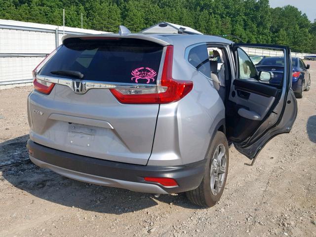 2HKRW1H89HH508617 - 2017 HONDA CR-V EXL SILVER photo 4