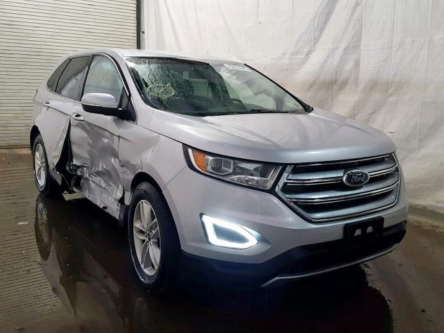 2FMTK4J93FBC40643 - 2015 FORD EDGE SEL SILVER photo 1