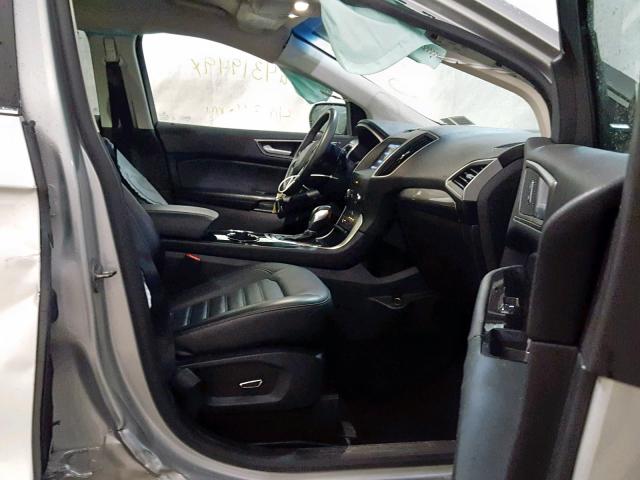 2FMTK4J93FBC40643 - 2015 FORD EDGE SEL SILVER photo 5