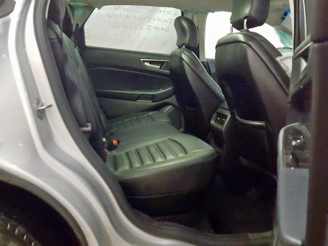 2FMTK4J93FBC40643 - 2015 FORD EDGE SEL SILVER photo 6