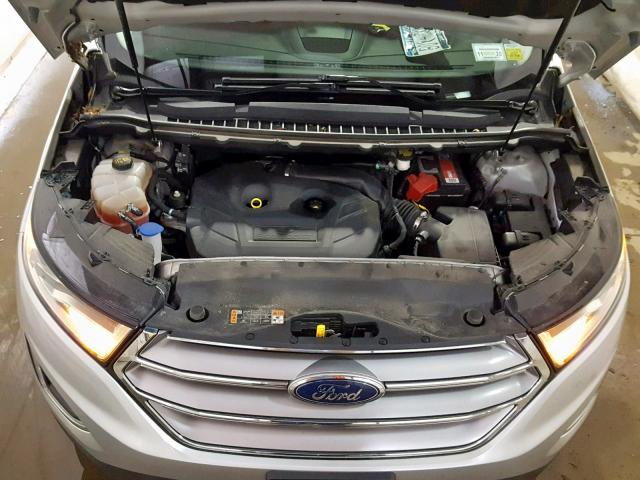 2FMTK4J93FBC40643 - 2015 FORD EDGE SEL SILVER photo 7