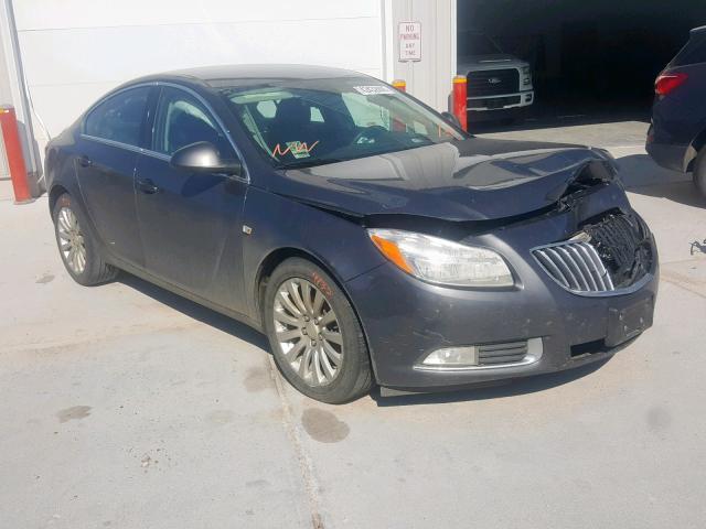 W04GR5EC2B1018124 - 2011 BUICK REGAL CXL GRAY photo 1