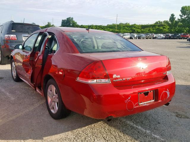 2G1WB5E30E1155754 - 2014 CHEVROLET IMPALA LIM RED photo 3