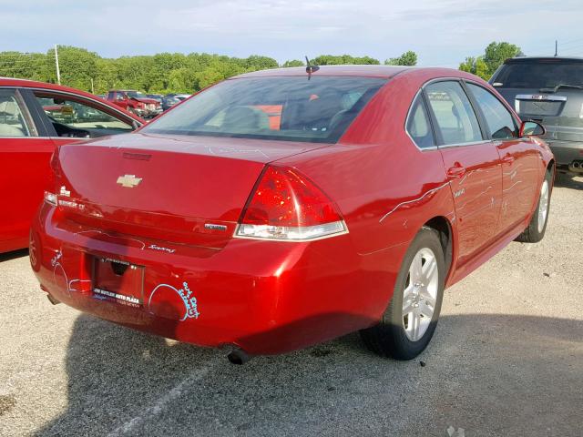 2G1WB5E30E1155754 - 2014 CHEVROLET IMPALA LIM RED photo 4