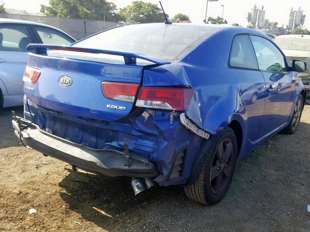 KNAFU6A23C5503916 - 2012 KIA FORTE EX BLUE photo 4