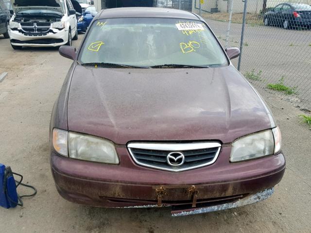 1YVGF22D6Y5102873 - 2000 MAZDA 626 ES MAROON photo 9