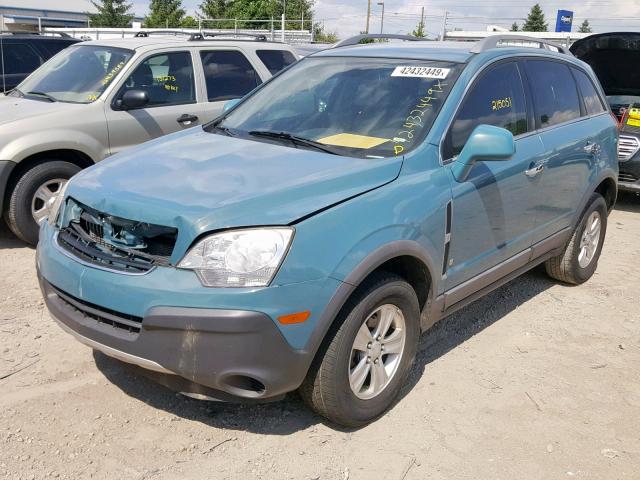 3GSCL33P38S653042 - 2008 SATURN VUE XE TEAL photo 2