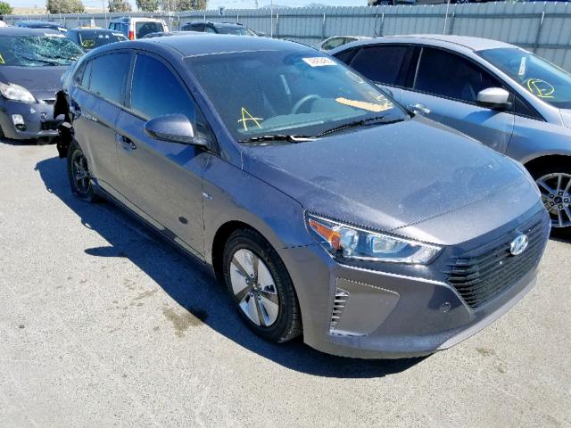 KMHC65LC9HU049907 - 2017 HYUNDAI IONIQ BLUE GRAY photo 1