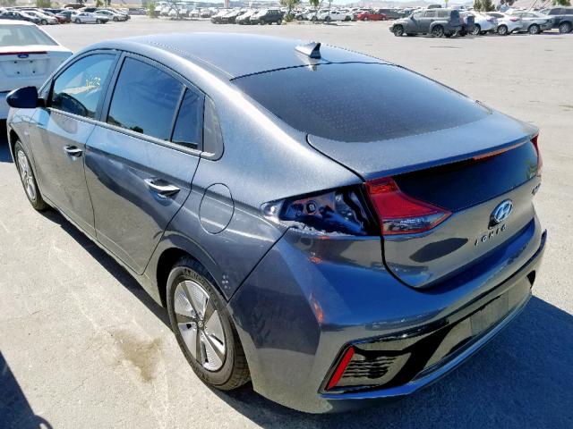 KMHC65LC9HU049907 - 2017 HYUNDAI IONIQ BLUE GRAY photo 3