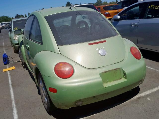 3VWCK21C12M434632 - 2002 VOLKSWAGEN NEW BEETLE მწვანე ფოტო 3