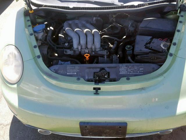 3VWCK21C12M434632 - 2002 VOLKSWAGEN NEW BEETLE მწვანე ფოტო 7