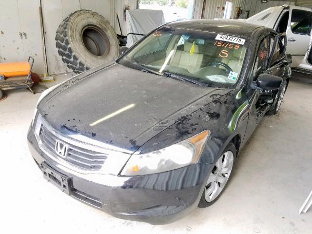 1HGCP26888A151158 - 2008 HONDA ACCORD EXL BLACK photo 2