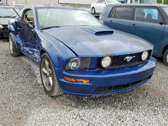 1ZVHT82HX85159471 - 2008 FORD MUSTANG GT BLUE photo 1