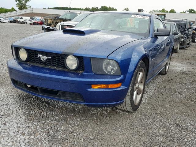 1ZVHT82HX85159471 - 2008 FORD MUSTANG GT BLUE photo 2