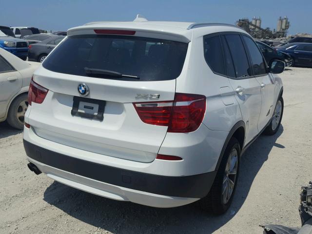 5UXWX9C52D0A11218 - 2013 BMW X3 XDRIVE2 WHITE photo 4