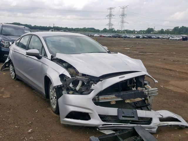 3FA6P0G73DR263099 - 2013 FORD FUSION S SILVER photo 1