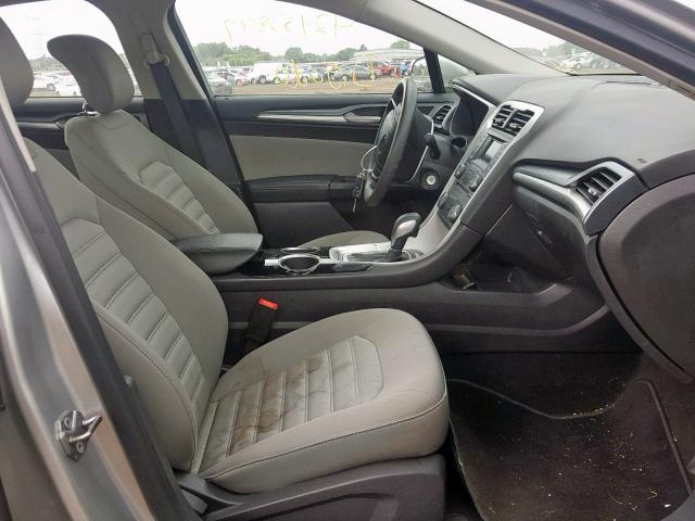 3FA6P0G73DR263099 - 2013 FORD FUSION S SILVER photo 5