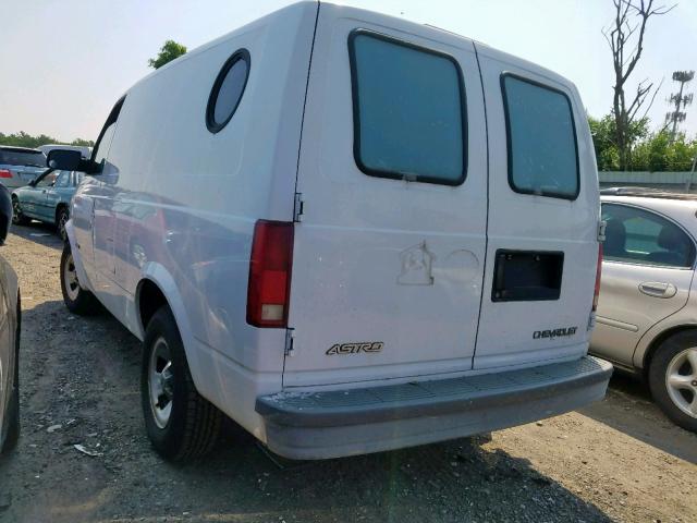 1GCDM19W11B100889 - 2001 CHEVROLET ASTRO WHITE photo 3