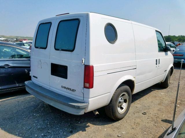 1GCDM19W11B100889 - 2001 CHEVROLET ASTRO WHITE photo 4