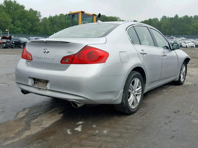 JN1DV6AR9BM451767 - 2011 INFINITI G25 SILVER photo 4