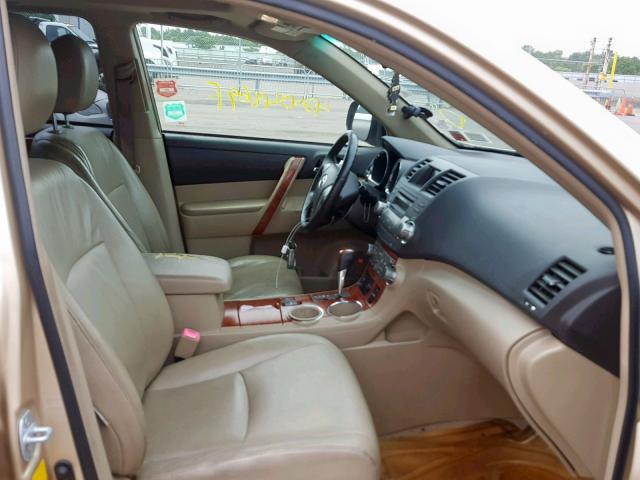 JTEES42A082098245 - 2008 TOYOTA HIGHLANDER GOLD photo 5