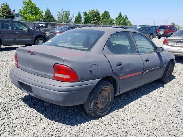 1B3ES47C3TD611078 - 1996 DODGE NEON HIGHL GRAY photo 4