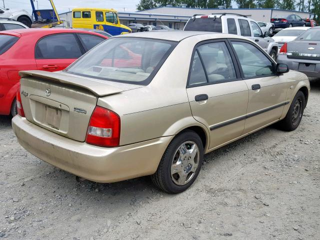 JM1BJ225531138576 - 2003 MAZDA PROTEGE DX GOLD photo 4