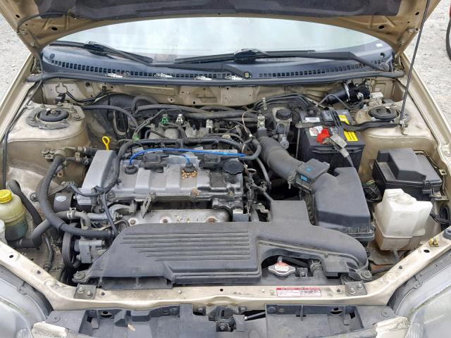 JM1BJ225531138576 - 2003 MAZDA PROTEGE DX GOLD photo 7