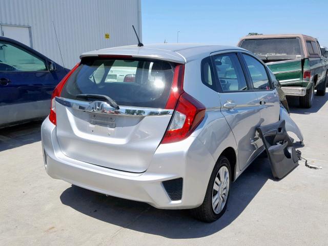 3HGGK5H59FM752552 - 2015 HONDA FIT LX SILVER photo 4