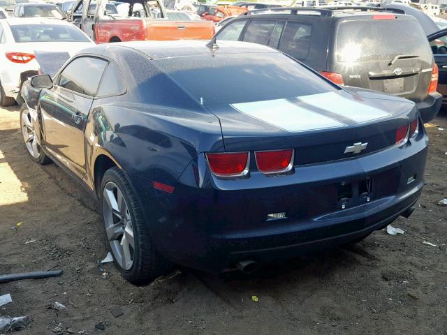 2G1FA1ED5B9130267 - 2011 CHEVROLET CAMARO LS BLACK photo 3