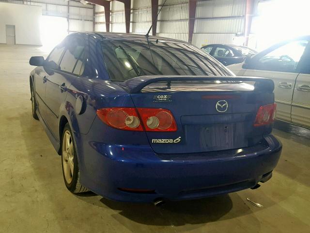 1YVHP84C455M57206 - 2005 MAZDA 6 I BLUE photo 3